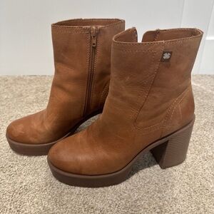 Lucky Brand Brown Heeled Boots
